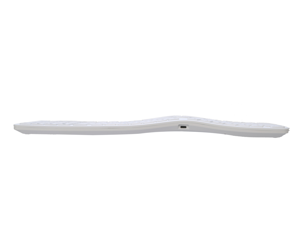 Клавиатура Delux GM902 безжична/Bluetooth бяла US Layout 9