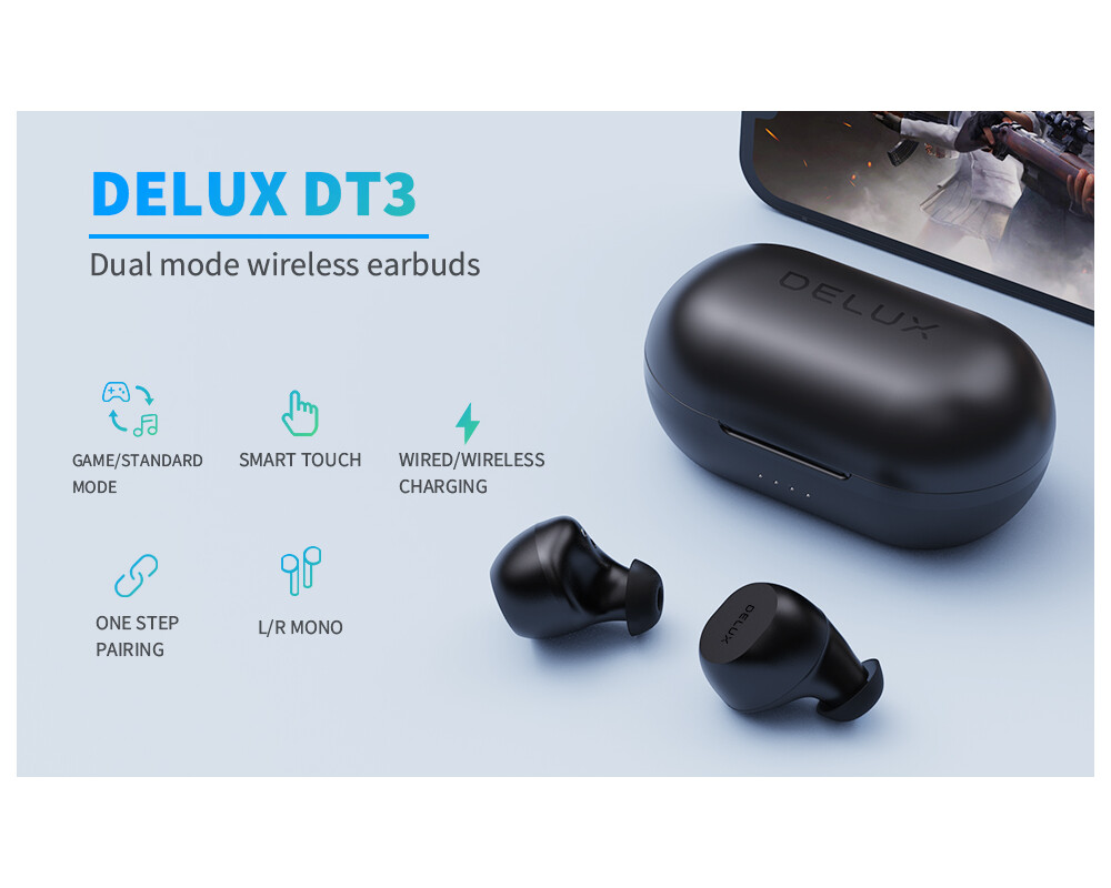 Слушалки Delux DT3 Earbuds True Wireless Bluetooth in-ear 8