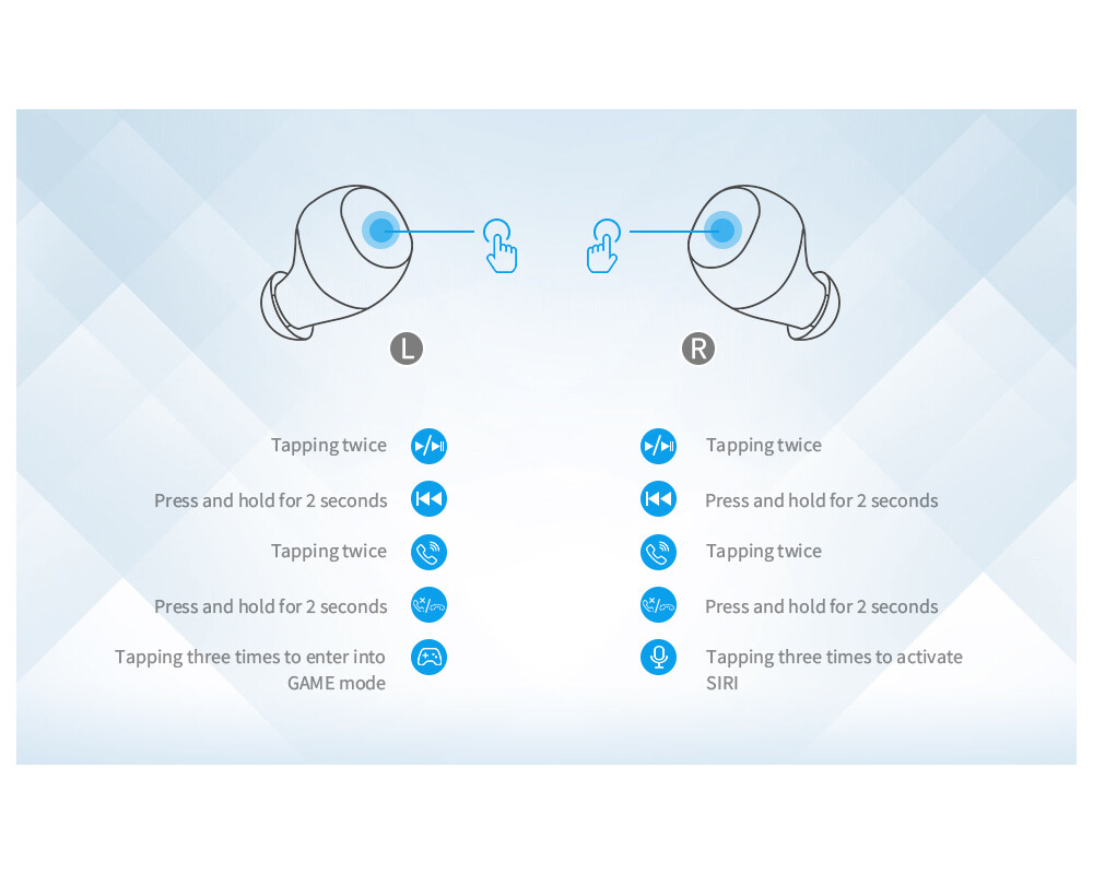 Слушалки Delux DT3 Earbuds True Wireless Bluetooth in-ear 3