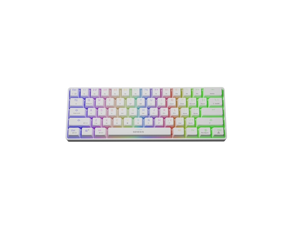 Клавиатура Genesis Mechanical Gaming Keyboard Thor 660 Wireless RGB Backligtht Gateron Red White 7