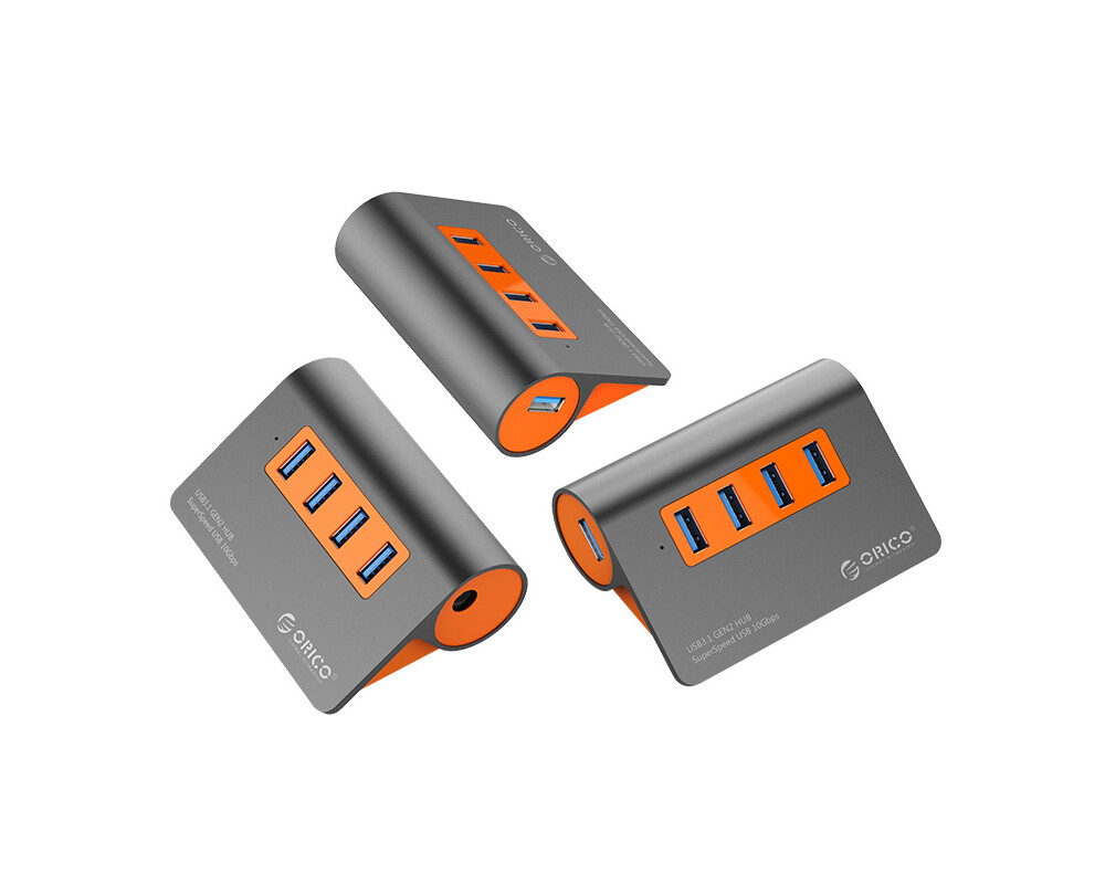 USB хъб Orico M3H4-G2-EU-OG с 4-USB 3.1 Gen 2 порта 12