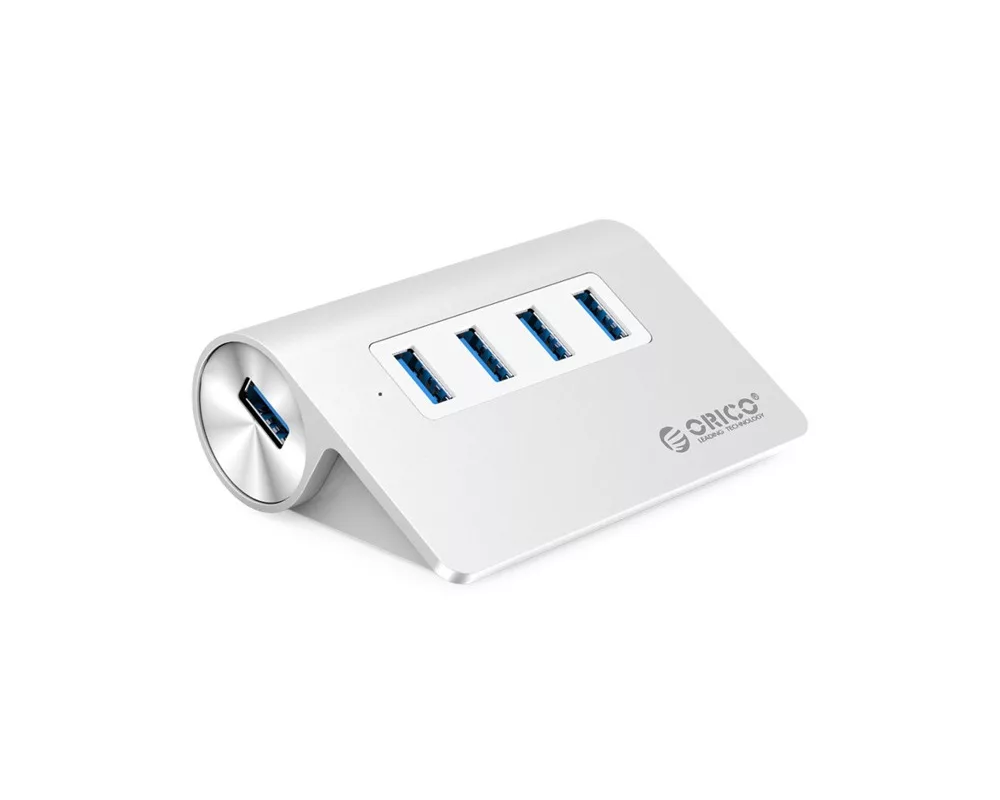 USB хъб Orico M3H4-V1-SV-BP с 4 USB3.0 порта сребрист 8