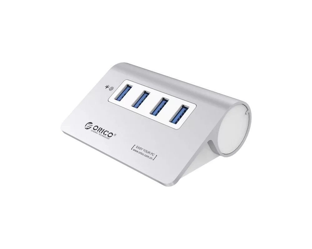 USB хъб Orico M3H4-V1-SV-BP с 4 USB3.0 порта сребрист 2