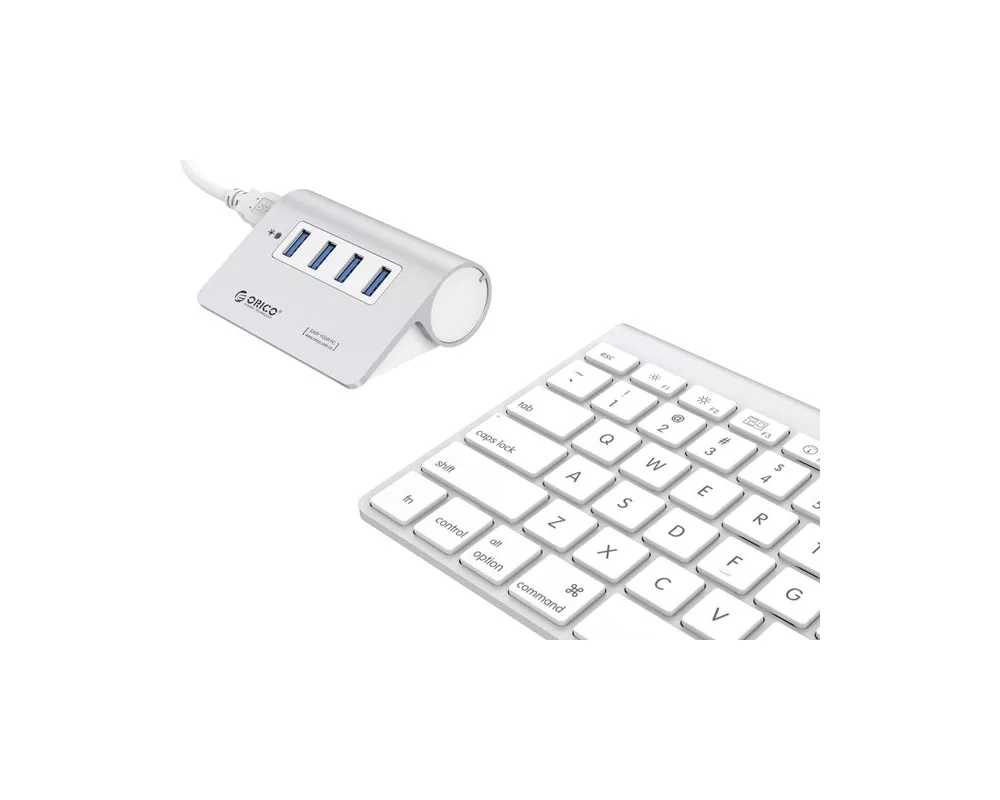 USB хъб Orico M3H4-V1-SV-BP с 4 USB3.0 порта сребрист 11