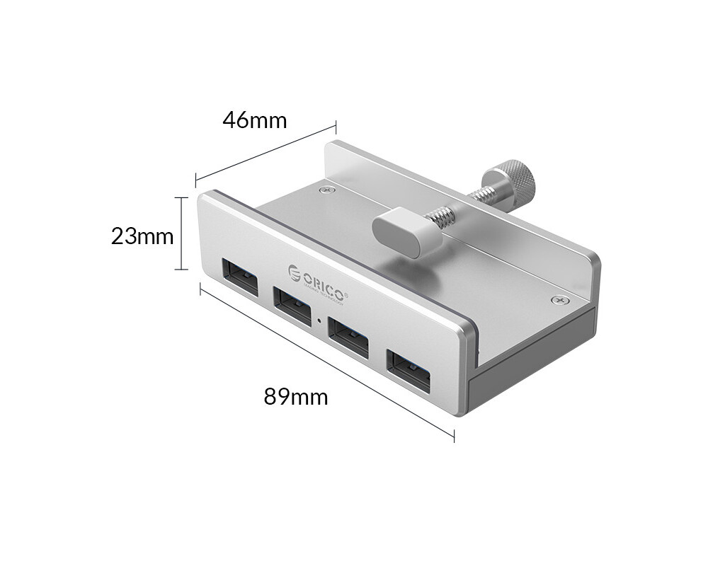 USB хъб Алуминиев USB 3.0 хъб Orico MH4PU-SV-BP 10