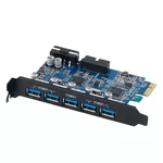 <span>Адаптери</span> Orico PVU3-5O2I-V1 5 Port USB3.0 PCI-Express Card <span class='catalog-num-in-name'>PVU3-5O2I-V1</span> - 