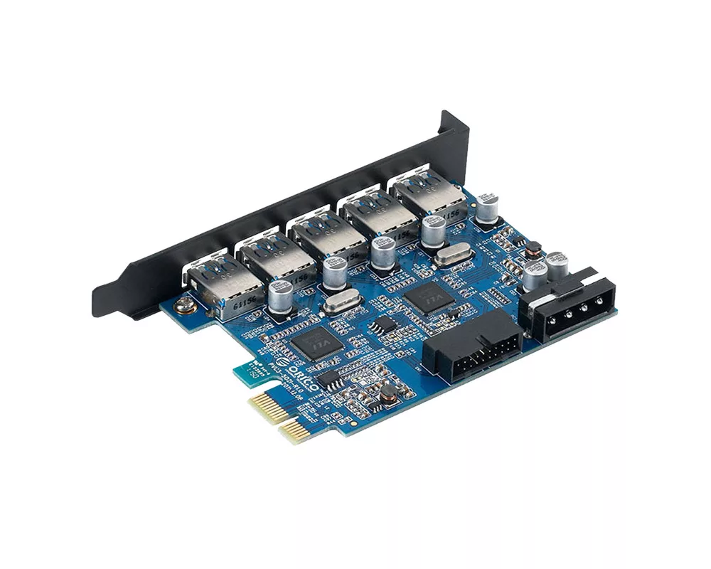 Адаптери Orico PVU3-5O2I-V1 5 Port USB3.0 PCI-Express Card 2