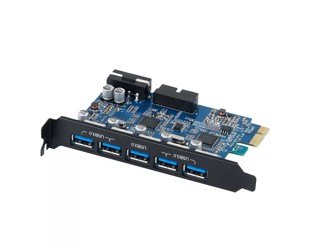 Адаптери Orico PVU3-5O2I-V1 5 Port USB3.0 PCI-Express Card 4