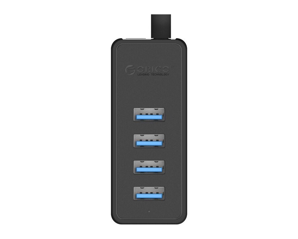USB хъб 4-портов USB 3.0 хъб Orico W5P-U3-100-BK-PRO 1 м кабел 16