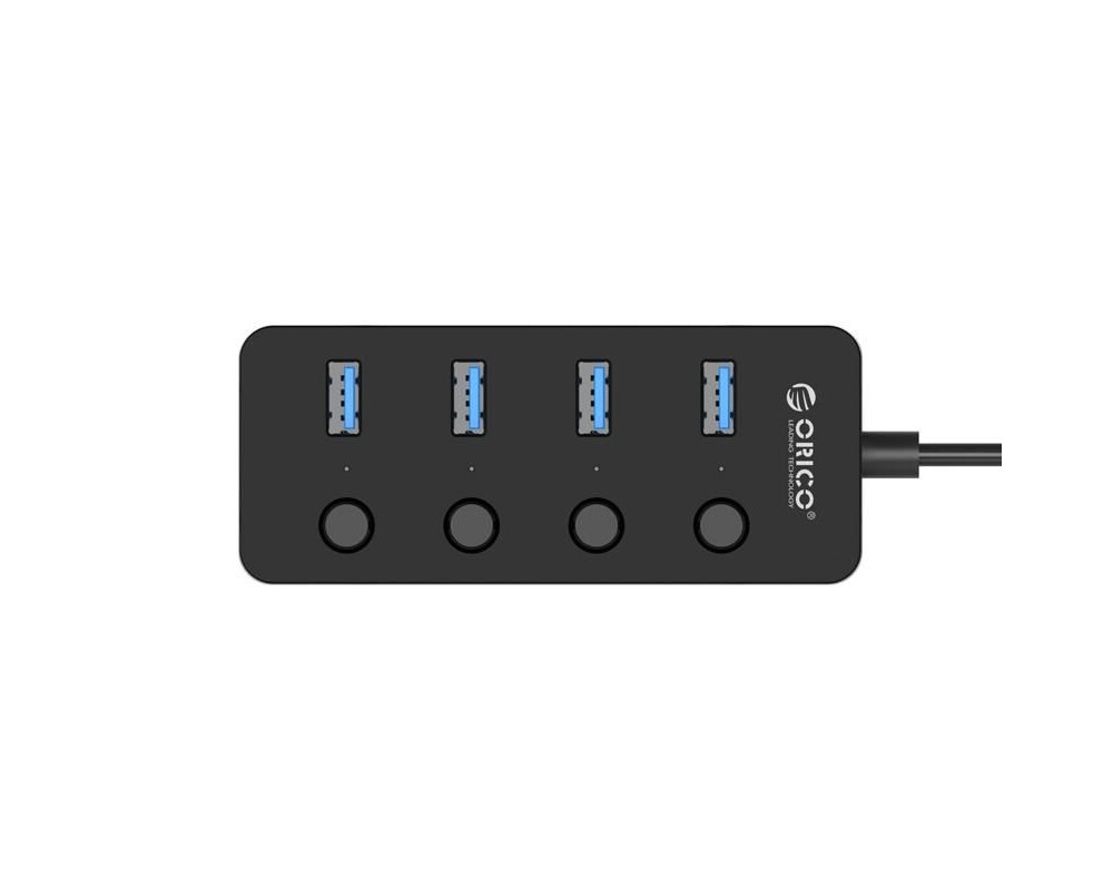 USB хъб Orico хъб USB3.0 HUB 4 port black 11