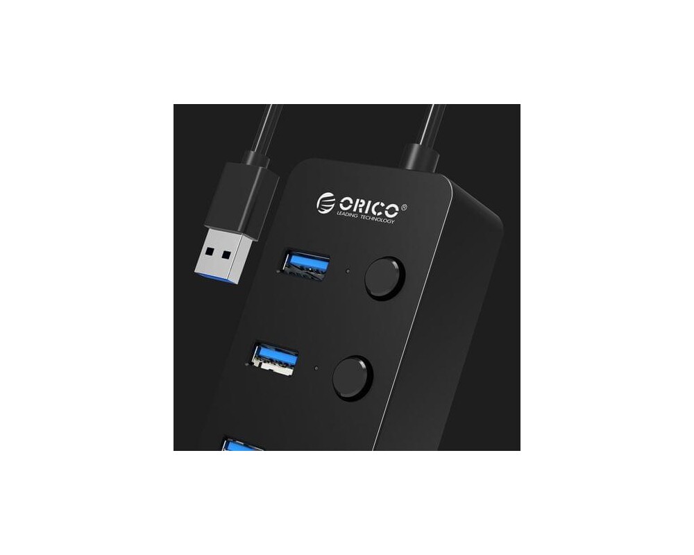 USB хъб Orico хъб USB3.0 HUB 4 port black 6