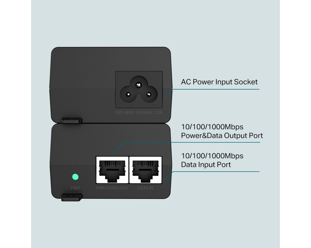 PoE адаптер TP-Link TL-POE160S Gigabit 8