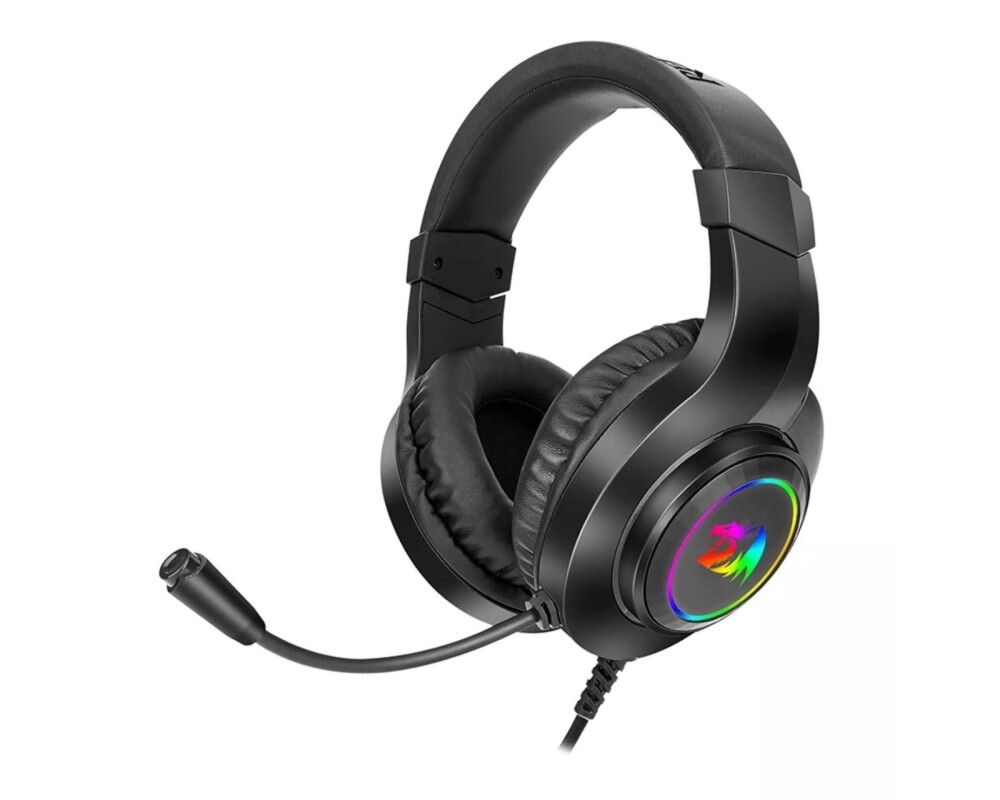 Слушалки USB RGB LED геймърски с микрофон Redragon Hylas H260RGB-BK 4