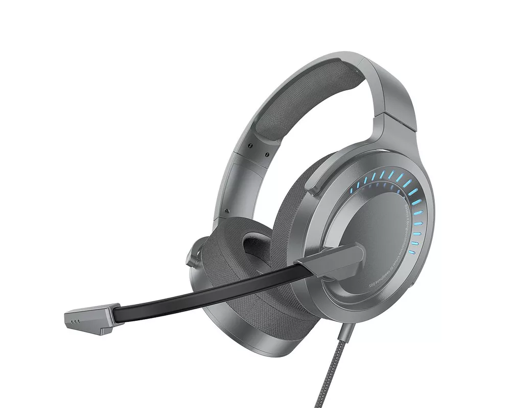 Слушалки Геймърски Baseus Gamo Virtual 3D full immersive tarnish, сиви 5