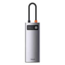  Baseus Type-C 6 в 1 с 3х USB 3.0, 1х HDMI, 1х RJ45, 1х USB-C порта, сив 467837 CAHUB-CW0G на топ цена - PIC.bg