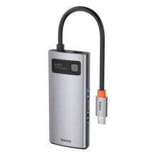  Baseus Type-C 4 в 1 с 1х USB 3.0, 1х USB 2.0, 1х HDMI порта, черен 467839 CAHUB-CY0G на топ цена - PIC.bg