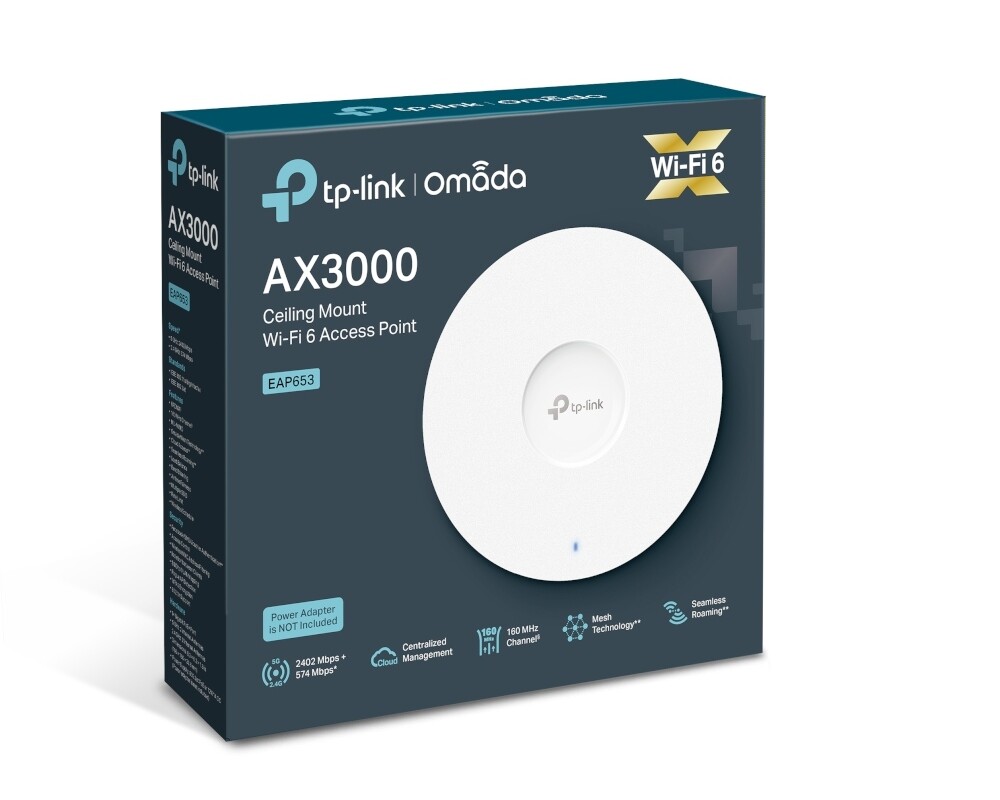 Access point (Точка за достъп) TP-Link Omada Mesh EAP653 AX3000 Ceiling Mount WiFi 6 8