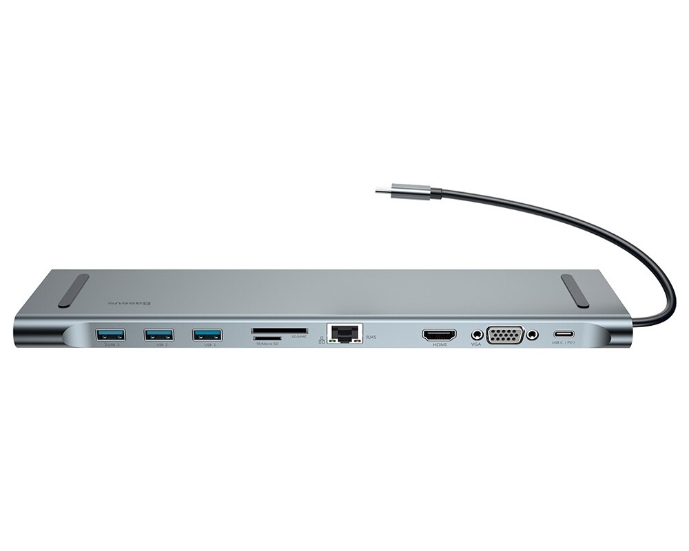 USB хъб Докинг станция Baseus CATSX-F0G Enjoyment Series 10в1 за лаптопи 7