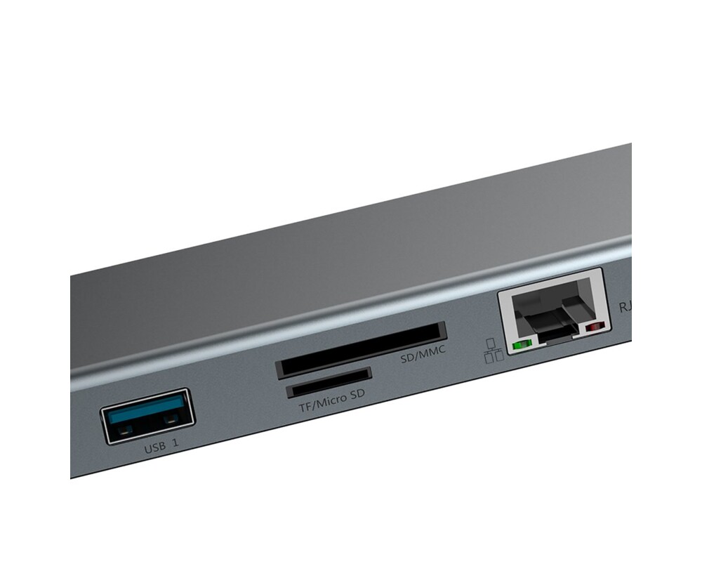USB хъб Докинг станция Baseus CATSX-F0G Enjoyment Series 10в1 за лаптопи 11