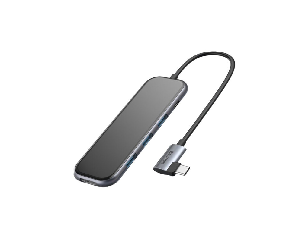 USB хъб Baseus Type-C 5 в 1 с 3x USB 3.0 / HDMI 4K / USB Type-C PD 7