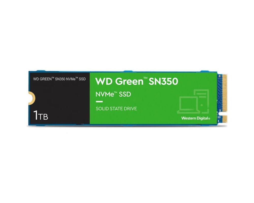 SSD WD Green SN350 NVMe SSD 1TB M.2 2280 PCIe Gen3 8Gb 4