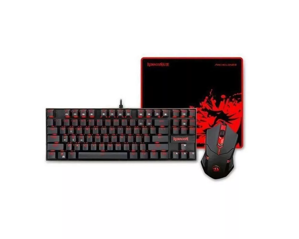 Клавиатура Комплект Redragon K552-BA-2 v2 Gaming Essentials 3 в 1 4