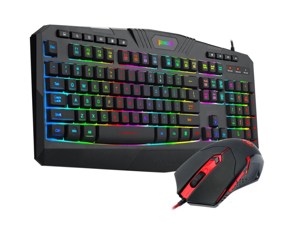 Клавиатура Комплект Redragon S101-5-BK клавиатура и мишка USB RGB 5