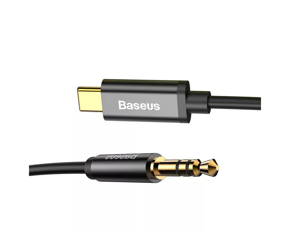 Адаптери Адаптер Baseus Yiven CAM01-01 от USB-C към 3,5 мм мини жак, 120 см, черен 2