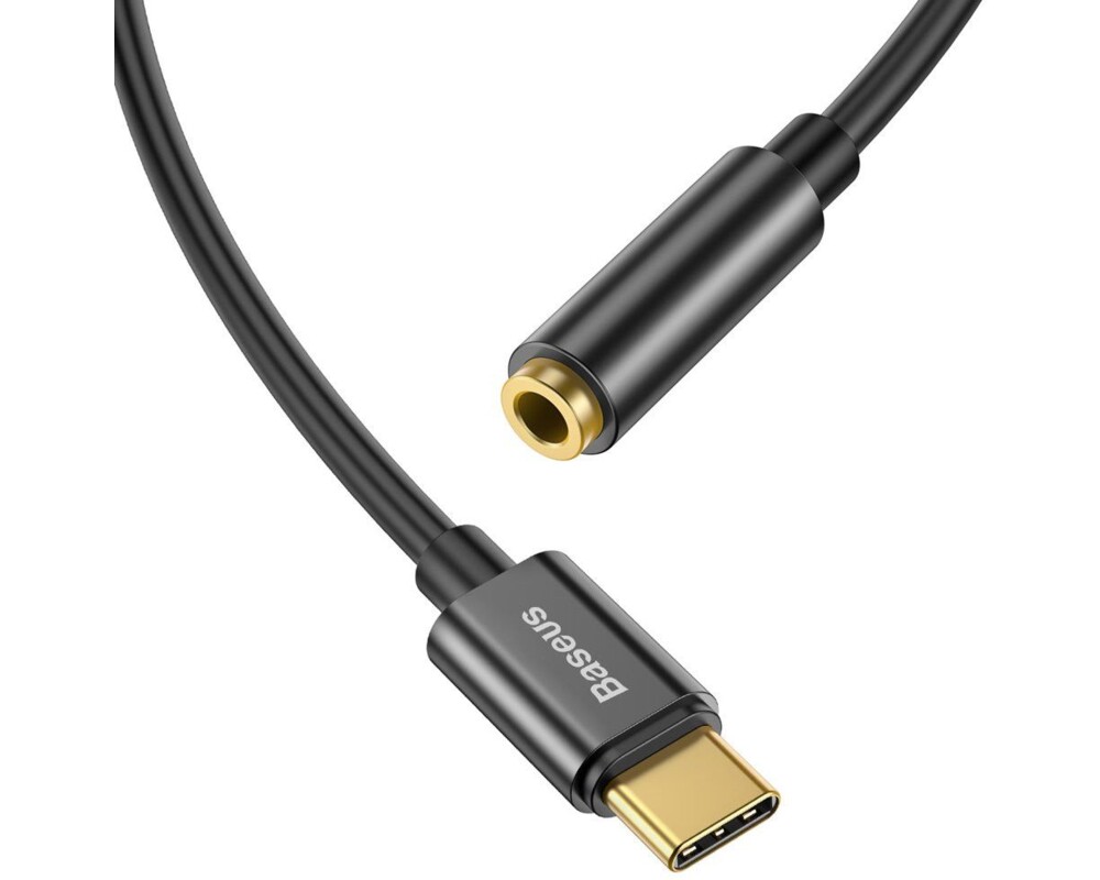 Адаптери Baseus CATL54-01, USB-C/3.5mm, черен 11
