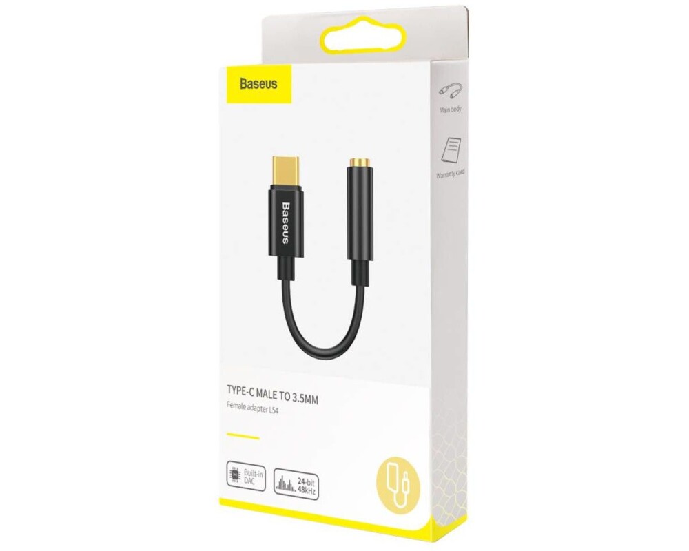 Адаптери Baseus CATL54-01, USB-C/3.5mm, черен 14