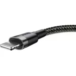 Кабел Baseus Cafule USB-А към Lightning CALKLF-CG1 2м, черен 6