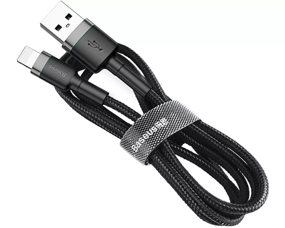Кабел Baseus Cafule USB-А към Lightning CALKLF-CG1 2м, черен 5