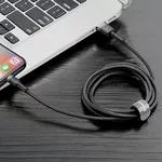 Кабел Baseus Cafule USB-А към Lightning CALKLF-CG1 2м, черен 3