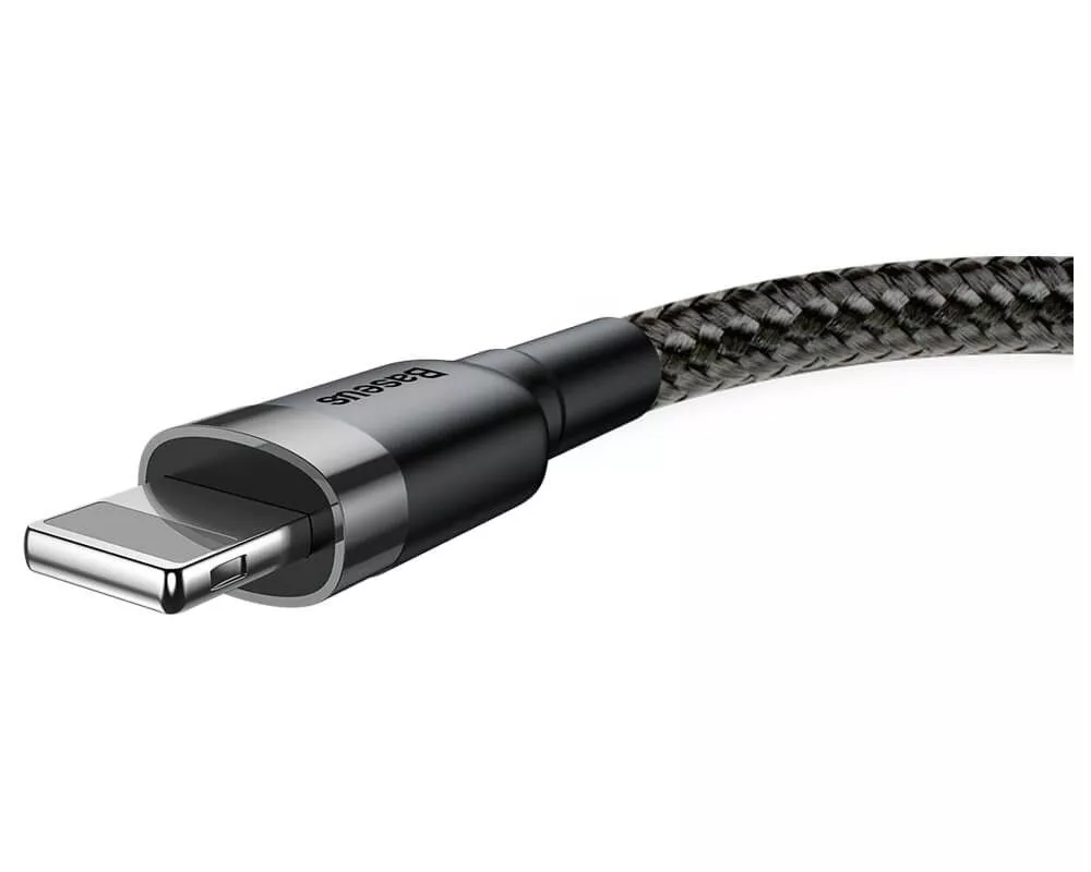 Кабел Baseus Cafule USB-А към Lightning CALKLF-CG1 2м, черен 2