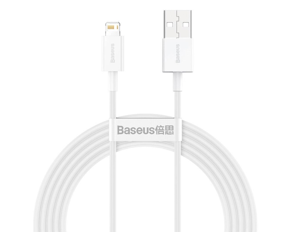 Кабел Кабел Baseus Superior USB-А към Lightning, 1м, бял 5
