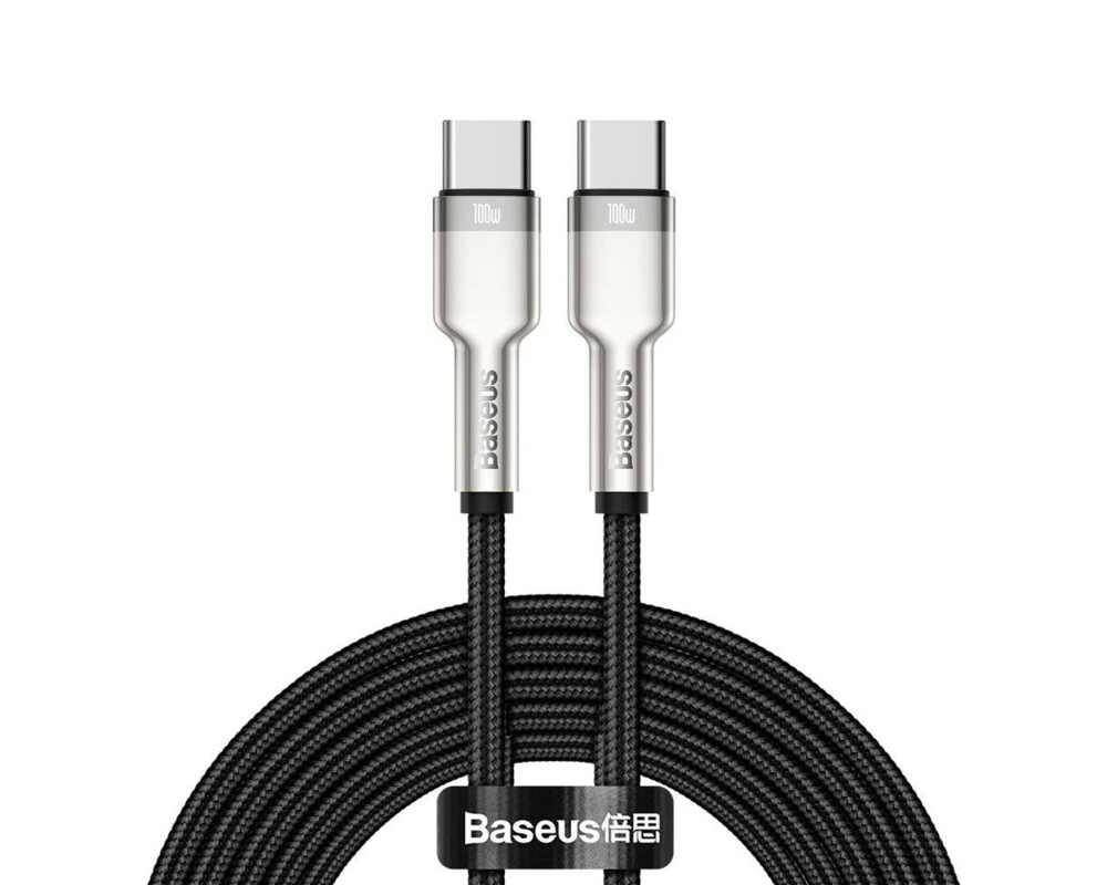 Кабел Baseus Cafule Series Type-C към Type-C, 100W, 2м, черен 5