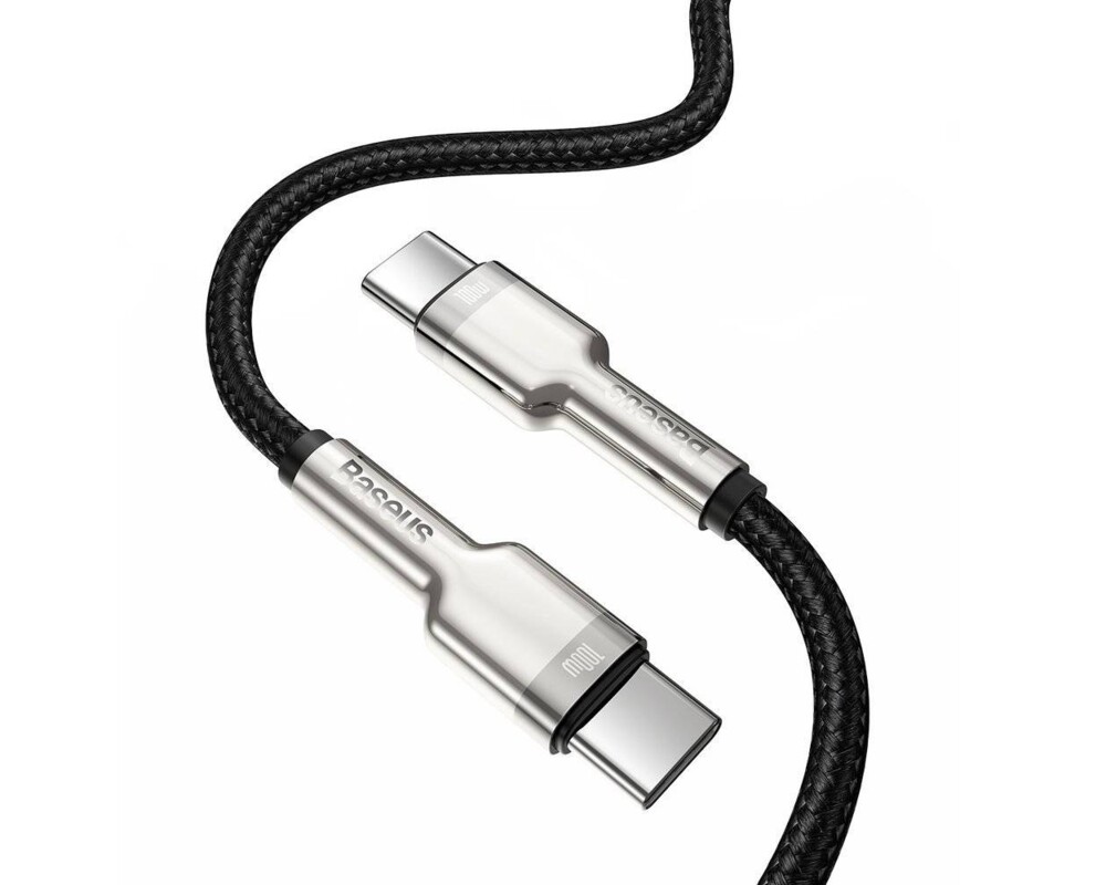 Кабел Baseus Cafule Series Type-C към Type-C, 100W, 2м, черен 6