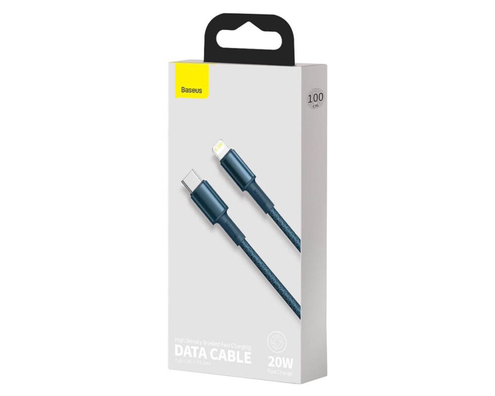 Кабел Кабел Baseus High Density USB Type-C към Lightning PD 20W, 2м, син 7
