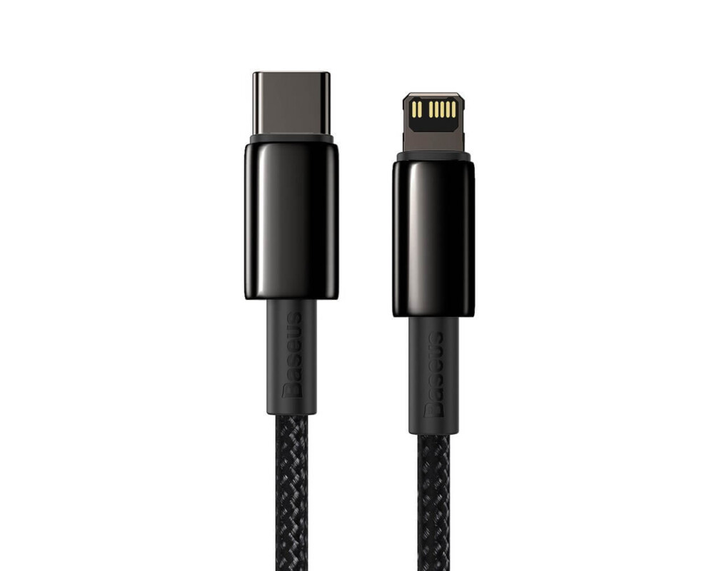 Кабел Кабел Baseus USB Type-C към Lightning 20W, 1м, черен CATLWJ-01 6