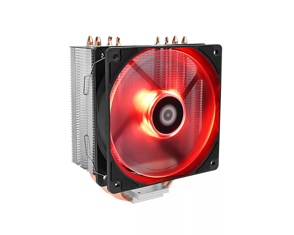 Охладител за процесор ID-Cooling SE-224M-R червена подсветка 5