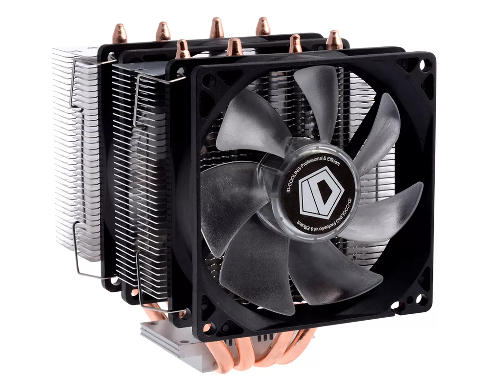 Охладител за процесор Вентилатор ID Cooling SE-904TWIN за Intel и AMD процесори син LED 6