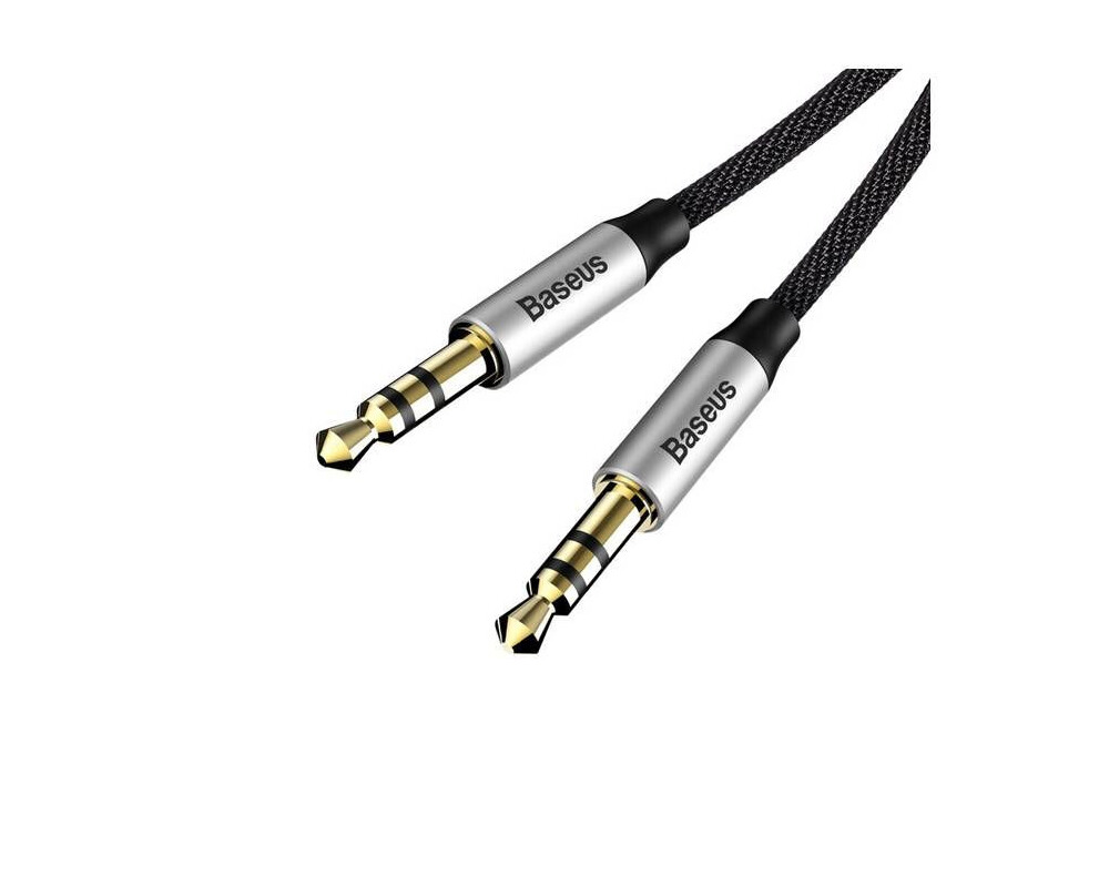 Аудио кабел Baseus Yiven M30 stereo AUX 3.5мм CAM30-CS1 150см сребристо-черен 4