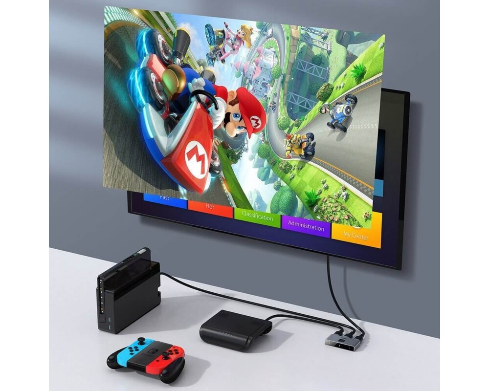 USB хъб Baseus CAHUB-BC0G за компютри и монитори сив 9