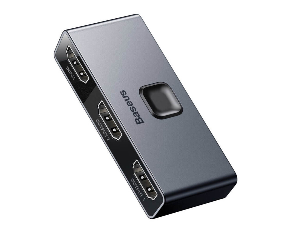 USB хъб Baseus CAHUB-BC0G за компютри и монитори сив 3