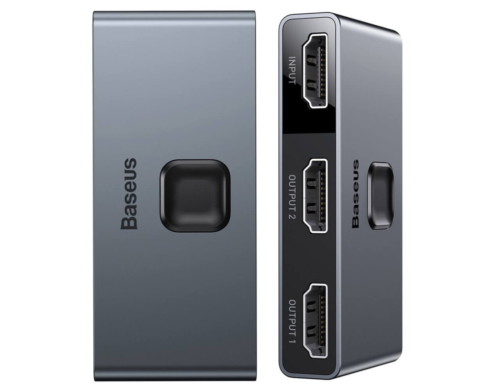 USB хъб Baseus CAHUB-BC0G за компютри и монитори сив 2