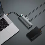 USB хъб Baseus Type-C 11 в 1 Metal Gleam Series CAHUB-CT0G тъмносив 5