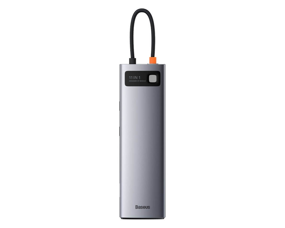 USB хъб Baseus Type-C 11 в 1 Metal Gleam Series CAHUB-CT0G тъмносив 7