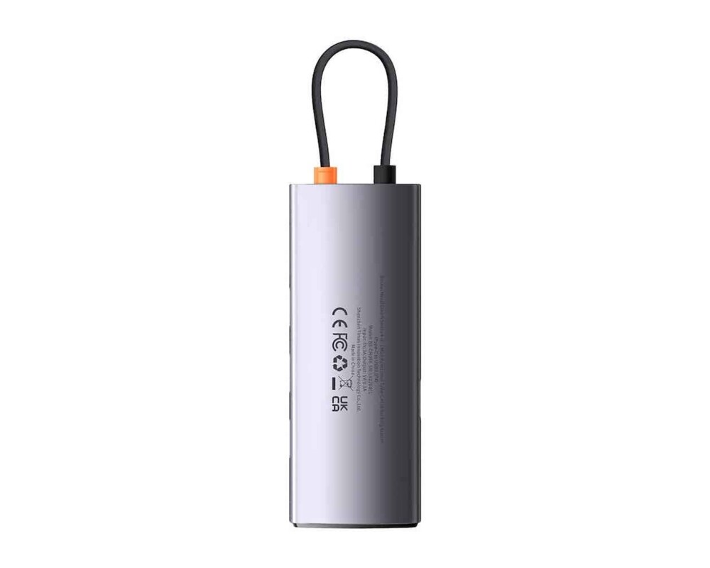 USB хъб Мултифункционален USB хъб Baseus Type-C 4 в 1 Metal Gleam Series WKWG070013 тъмносив 8