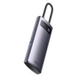 <span>USB хъб</span> Мултифункционален USB хъб Baseus Type-C 4 в 1 Metal Gleam Series WKWG070013 тъмносив <span class='catalog-num-in-name'>WKWG070013</span> - 