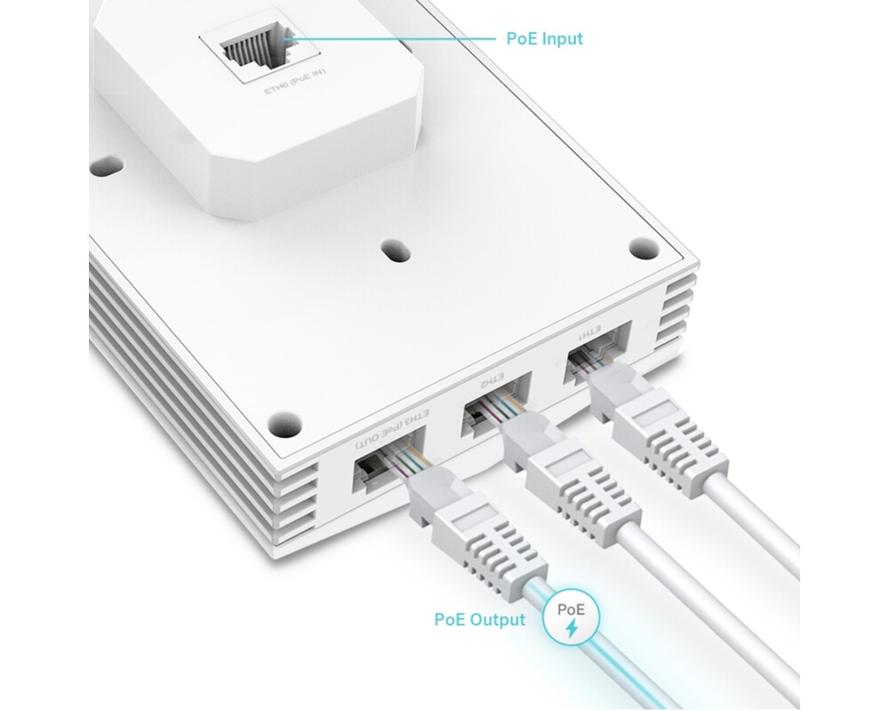 Access point (Точка за достъп) TP-Link EAP655-Wall AX3000 Wi-Fi 6 за стена 3
